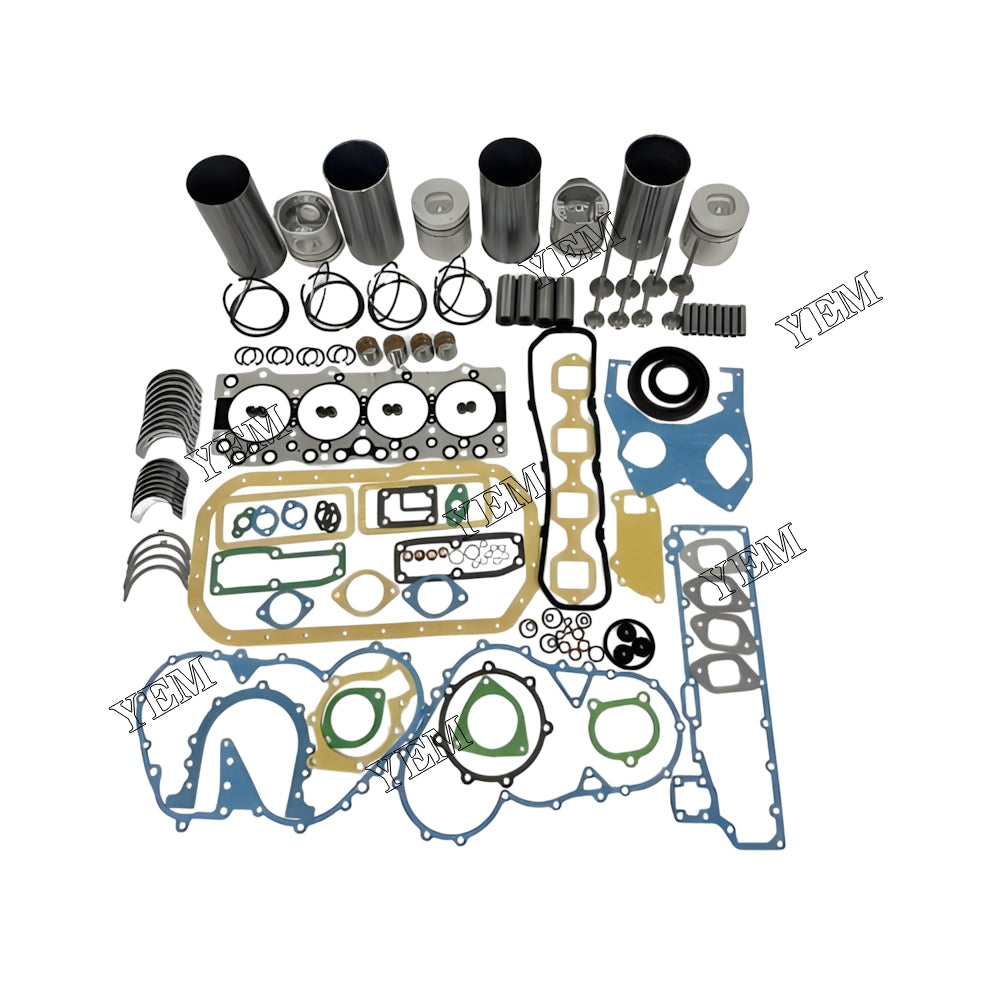 YEM Parts Engine Overhaul Rebuild Kit With Gasket Bearing Valve Set For Isuzu 4BC2 Engine