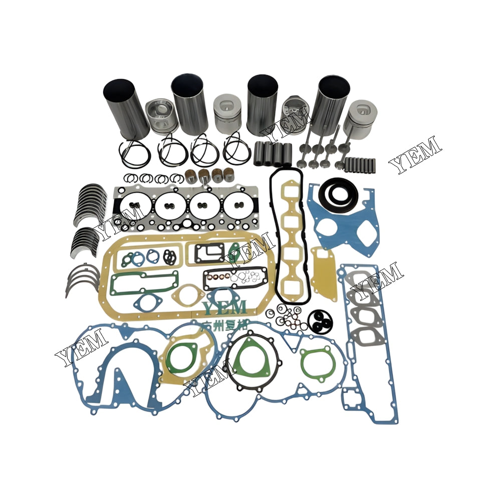 YEM Parts Engine Overhaul Rebuild Kit With Gasket Bearing Valve Set For Isuzu 4BC2 Engine