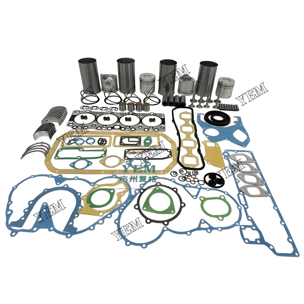 YEM Parts Engine Overhaul Rebuild Kit With Gasket Bearing Valve Set For Isuzu 4BC2 Engine
