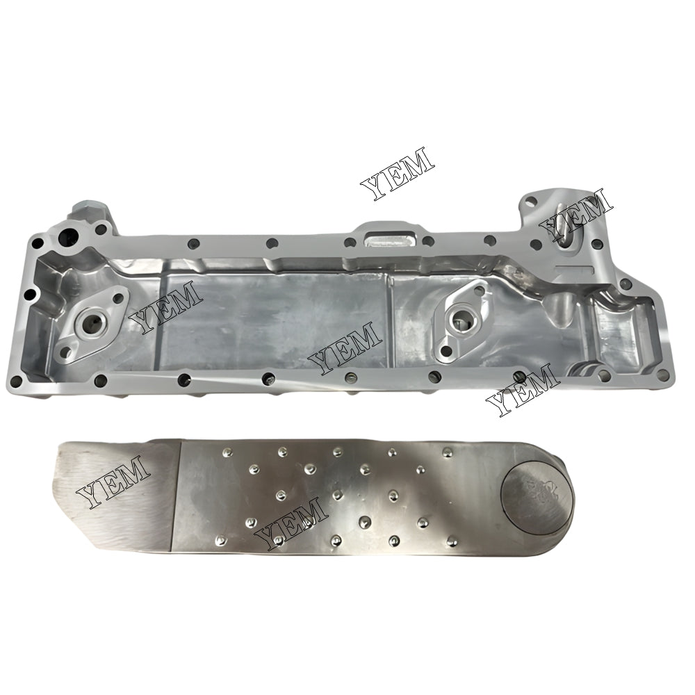YEM Parts Oil Cooler Core + Side Cover For Isuzu 4BD1 Hitachi EX 9 excavator Engine