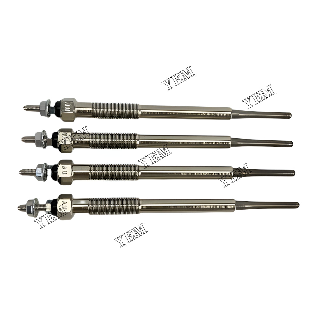 YEM Parts 4X 8-98290755 Glow Plug 12V For Isuzu 4HK1 Sany SY155W excavator Engine For Isuzu