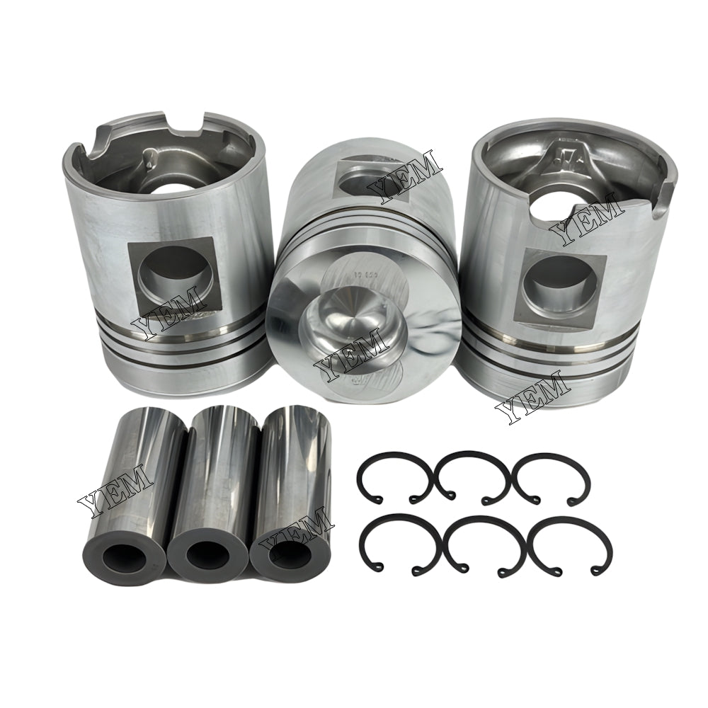 YEM Parts 3X 2233361 Piston std size 100mm For Deutz F3L912 Atlas 1204 M excavator Engine