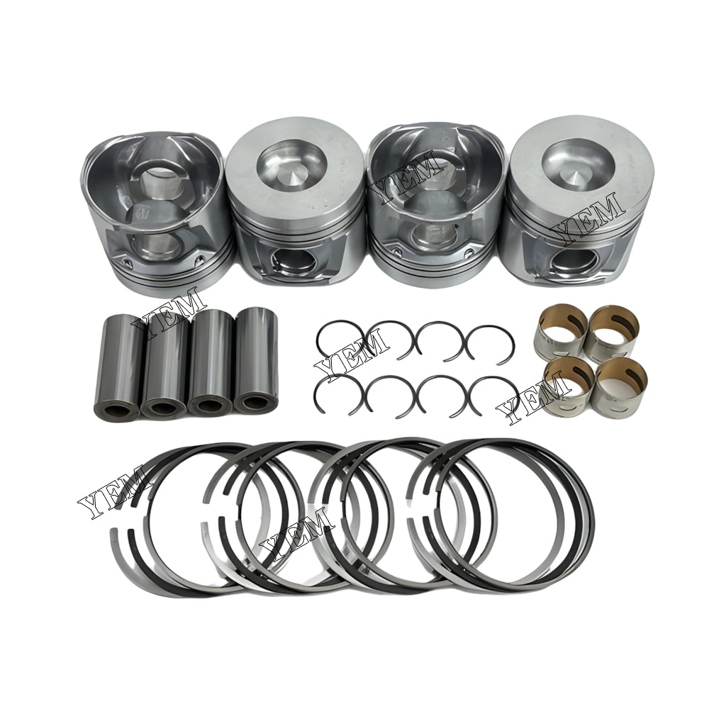 YEM Parts 4X 4300321 Piston With Rings For Deutz TD2011L04 Engine