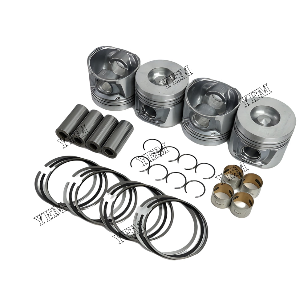 YEM Parts 4X 4300321 Piston With Rings For Deutz TD2011L04 Engine For Deutz