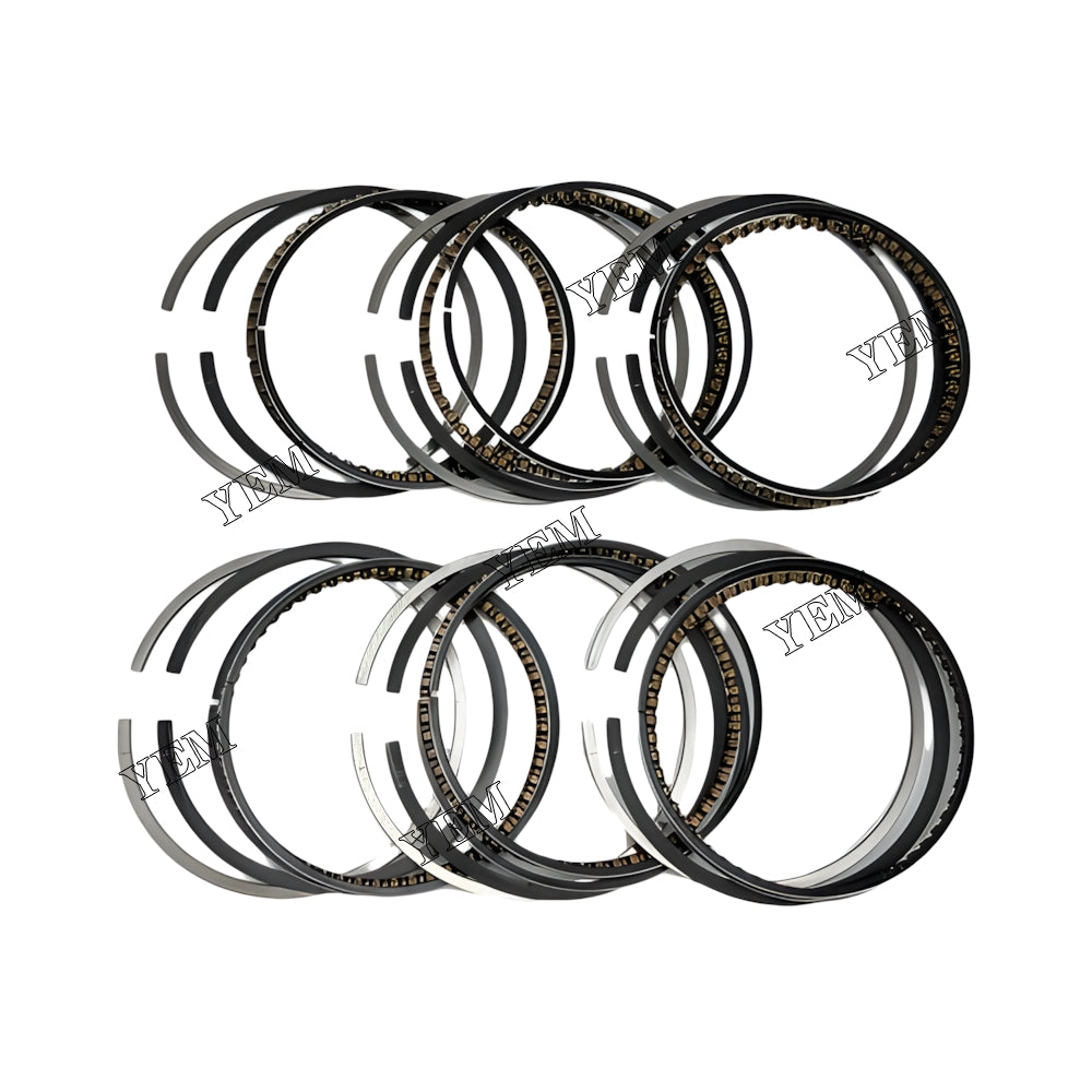 YEM Parts 6X 13011-46040 Piston Rings Set 86mm For Toyota 2JZ Engine