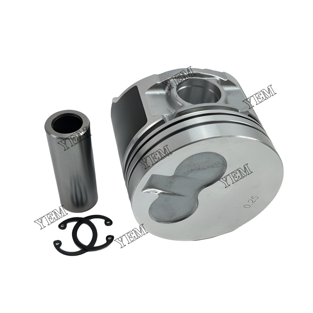 YEM Parts 3X Piston std size 76.25mm For Yanmar 3TNV76 Wacker Neuson EZ28 excavator Engine For Yanmar
