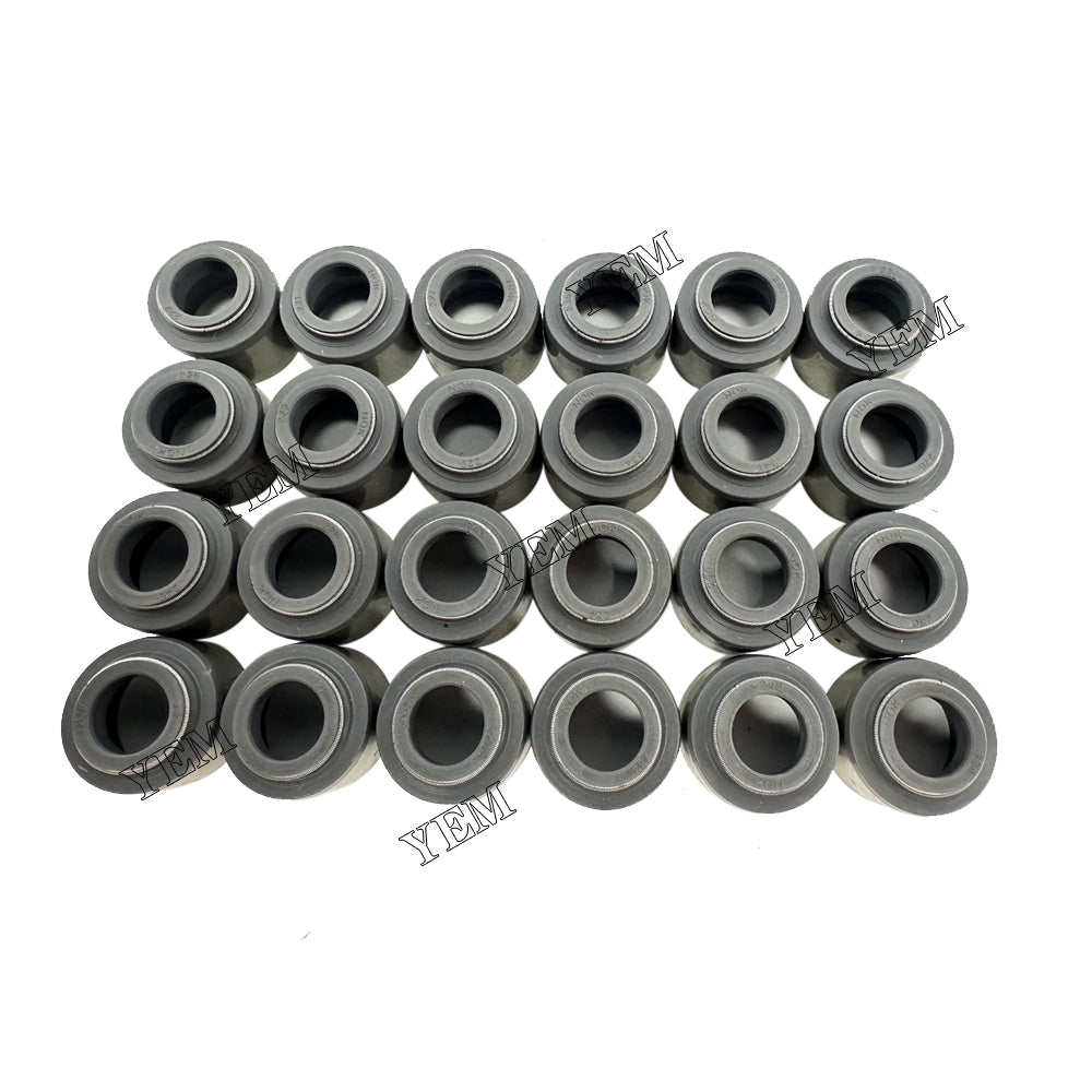 YEM Parts 24X Valve Oil Seal For Komatsu 6D170 mobile reclaimer Engine For Komatsu