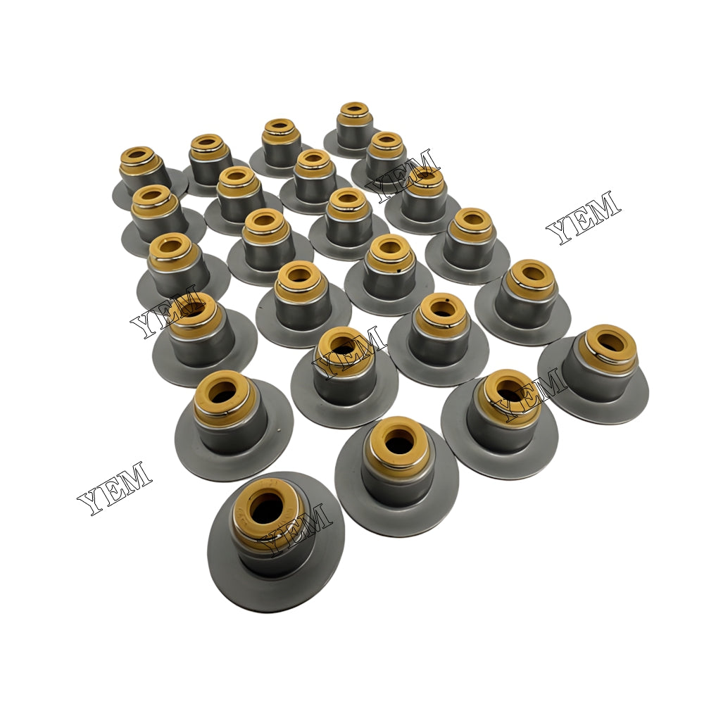 YEM Parts 24X Valve Oil Seal For Cummins QSB5.9 Linde H 160/1200 D Blade forklift Engine For Cummins