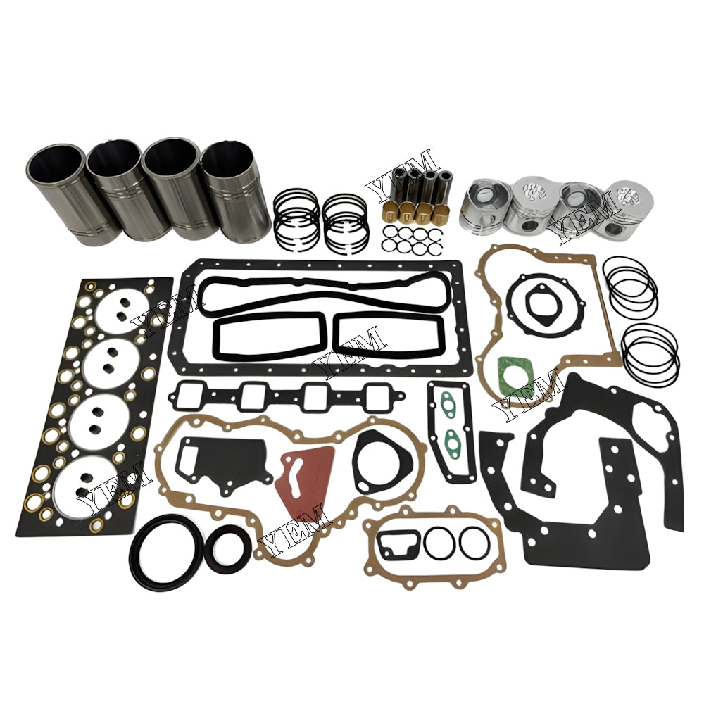YEM Parts 4X Overhaul Kit With Gasket Set For YUNNEI YN38GBZ Engine
