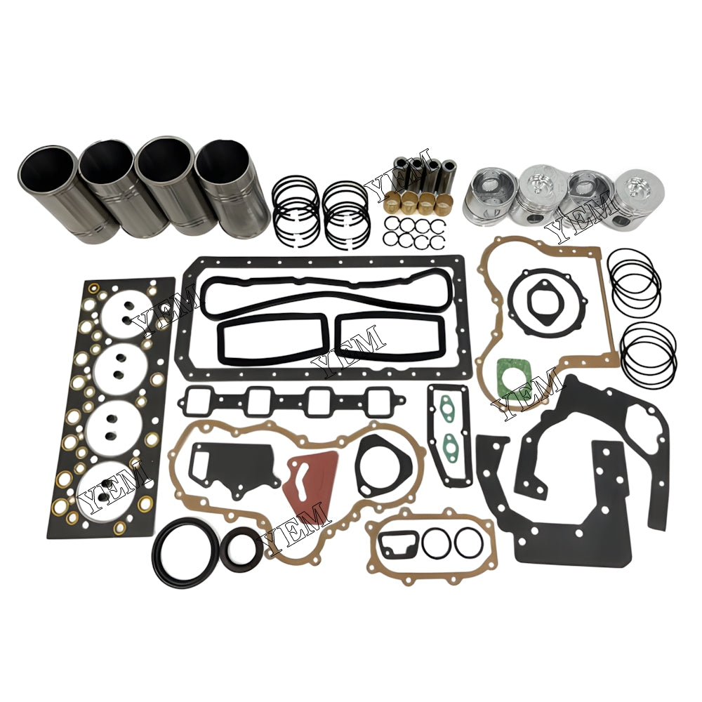 YEM Parts 4X Overhaul Kit With Gasket Set For YUNNEI YN38GBZ Engine For YUNNEI