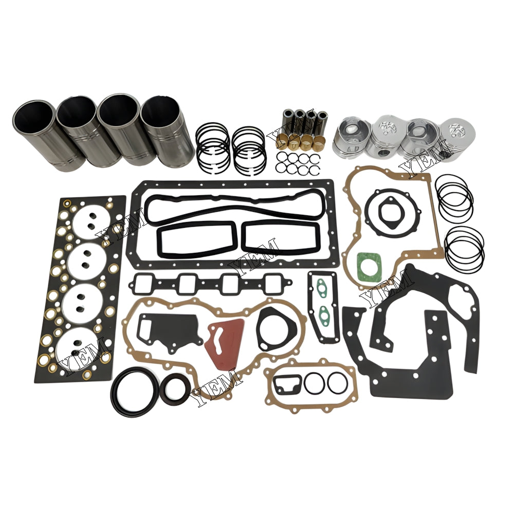 YEM Parts 4X Overhaul Kit With Gasket Set For YUNNEI YN38GBZ Engine For YUNNEI