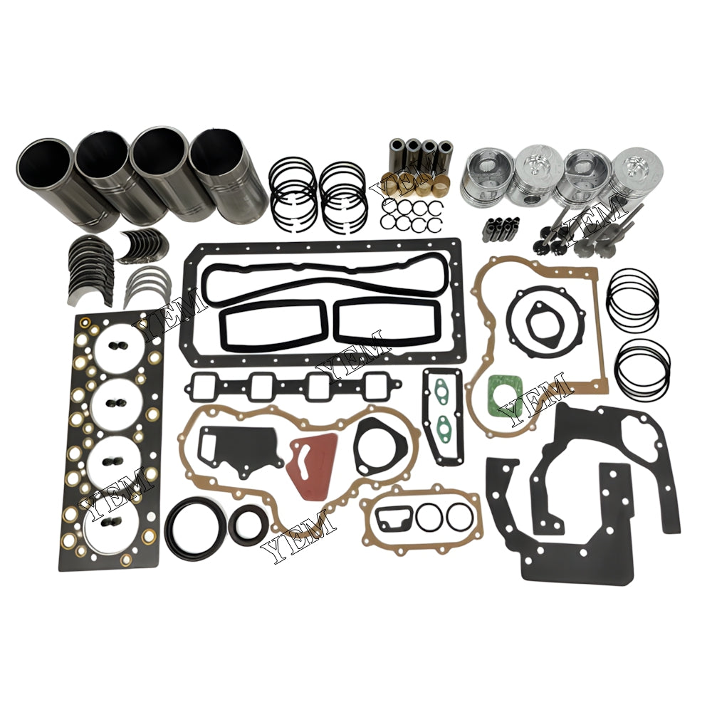 YEM Parts 4X Engine Overhaul Rebuild Kit With Gasket Bearing Valve Set For YUNNEI YN38GBZ For YUNNEI