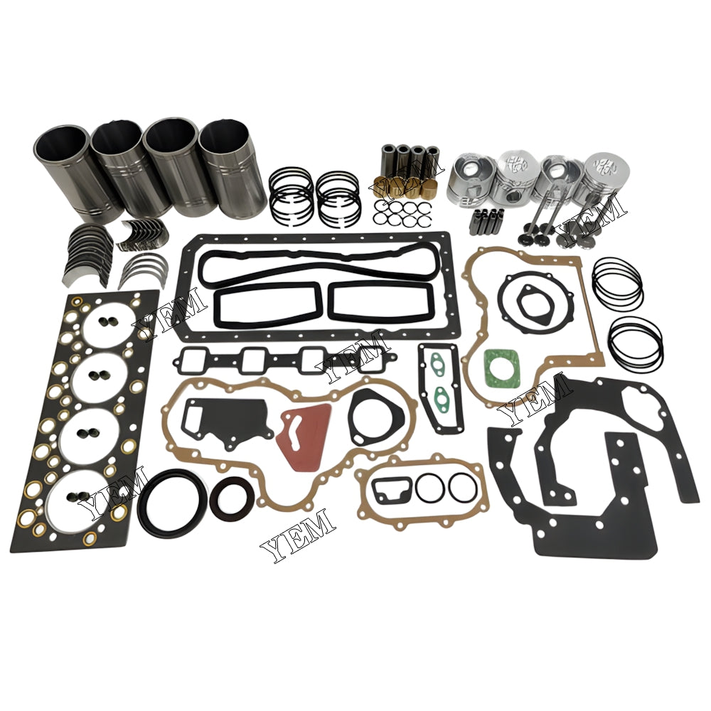 YEM Parts 4X Engine Overhaul Rebuild Kit With Gasket Bearing Valve Set For YUNNEI YN38GBZ For YUNNEI