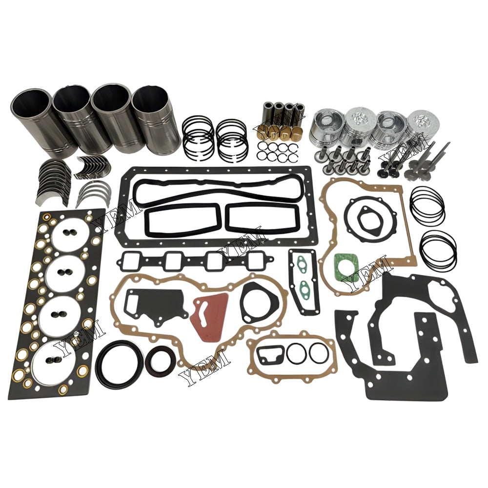 YEM Parts 4X Overhaul Rebuild Kit With Gasket Set Bearing-Valve Train For YUNNEI YN38GBZ