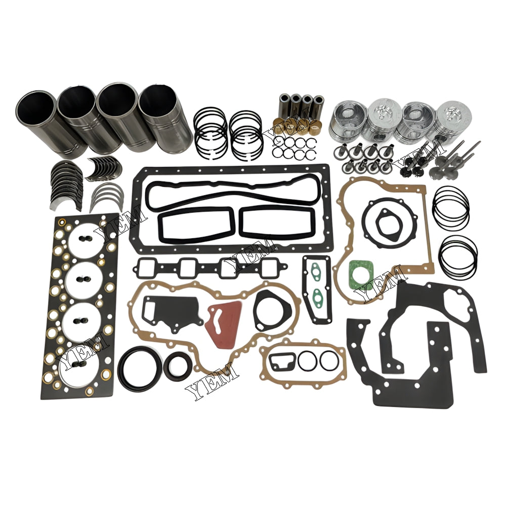 YEM Parts 4X Overhaul Rebuild Kit With Gasket Set Bearing-Valve Train For YUNNEI YN38GBZ For YUNNEI