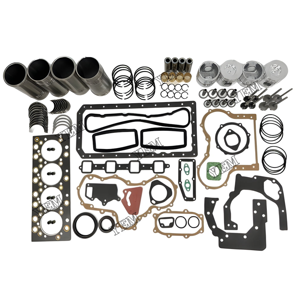 YEM Parts 4X Overhaul Rebuild Kit With Gasket Set Bearing-Valve Train For YUNNEI YN38GBZ For YUNNEI
