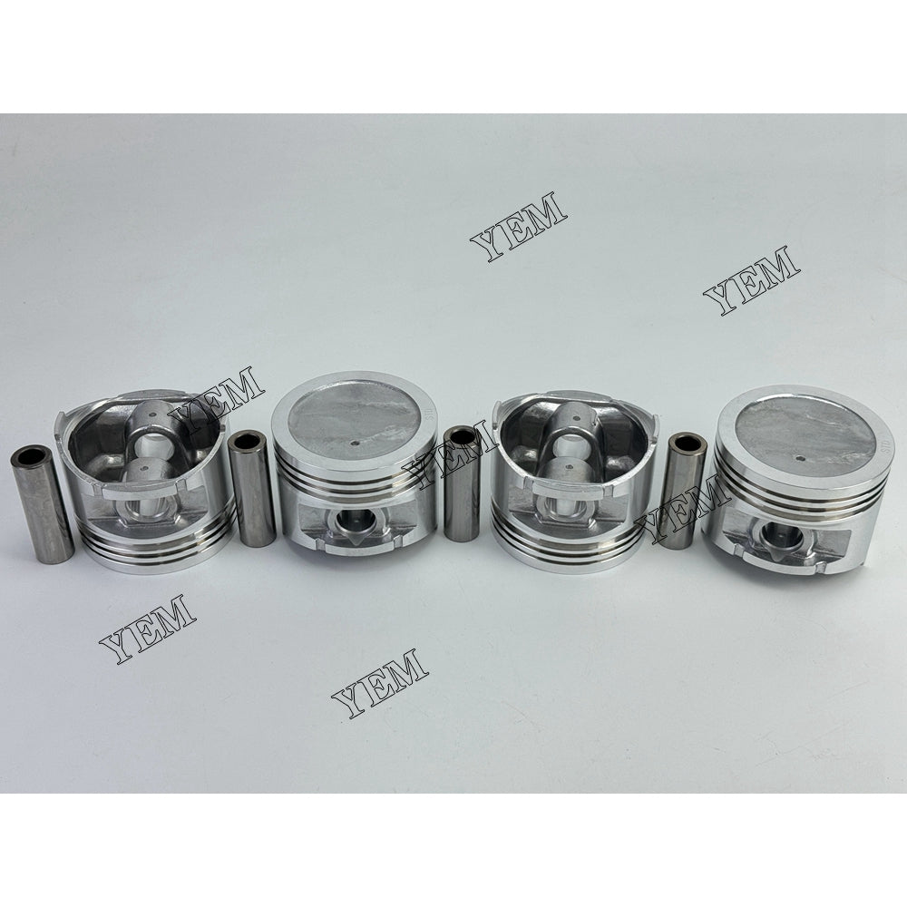 YEM Parts 4X 12010-50K00 Piston std size 87.2mm For Nissan H20 TCM FG25N5T forklift Engine