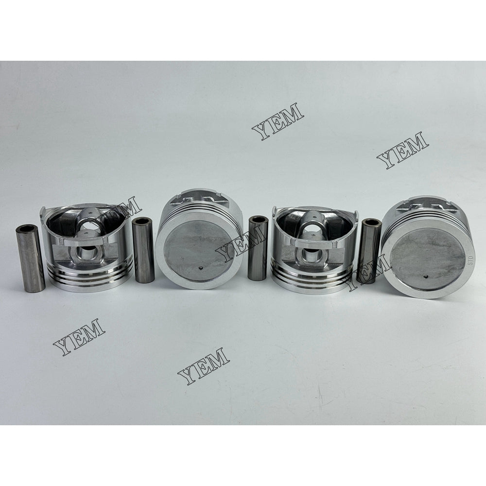 YEM Parts 4X 12010-50K00 Piston std size 87.2mm For Nissan H20 TCM FG25N5T forklift Engine For Nissan