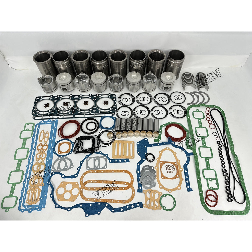 YEM Parts 8X Overhaul Rebuild Kit With Gasket Set Bearing For Nissan RF8 Engine