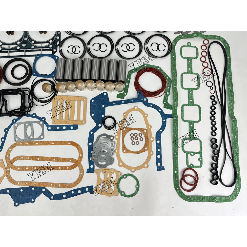 YEM Parts 8X Overhaul Rebuild Kit With Gasket Set Bearing For Nissan RF8 Engine For Nissan