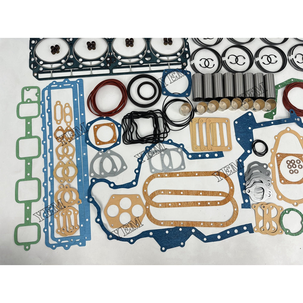YEM Parts 8X Overhaul Rebuild Kit With Gasket Set Bearing For Nissan RF8 Engine For Nissan