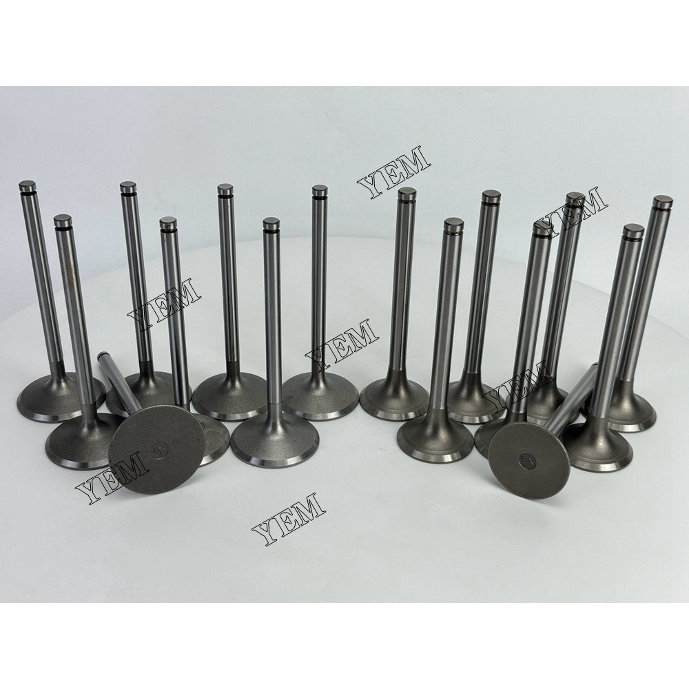 YEM Parts 16X Intake & Exhaust Valve For Nissan RF8 Engine (Fit For One Engine)