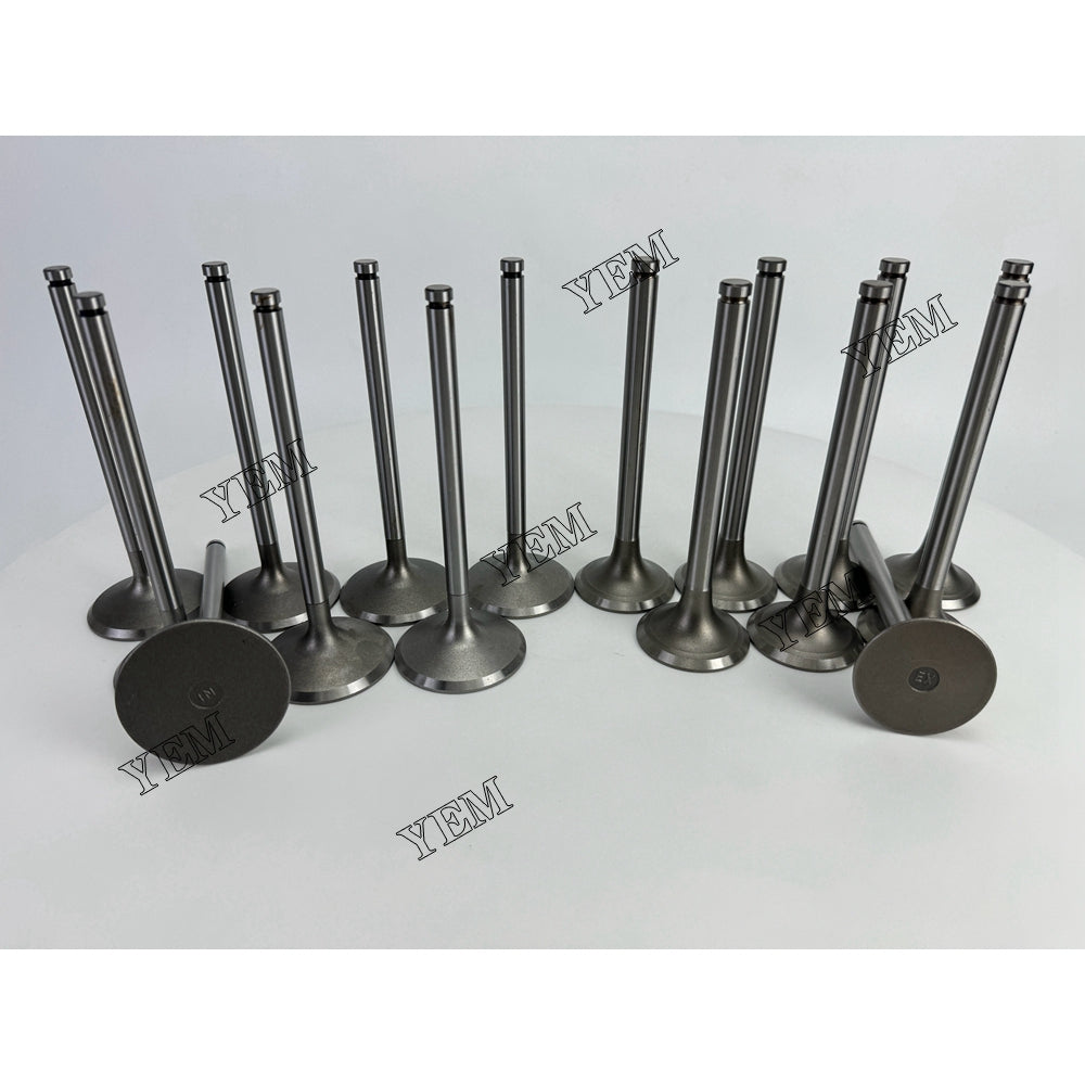 YEM Parts 16X Intake & Exhaust Valve For Nissan RF8 Engine (Fit For One Engine) For Nissan