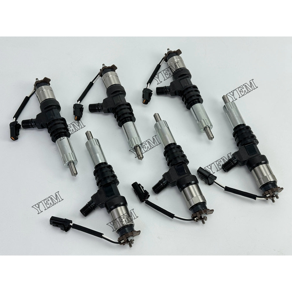 YEM Parts 6X ME302143 095000-5450 Fuel Injector For Mitsubishi 6M60 FD150AN forklift For Mitsubishi