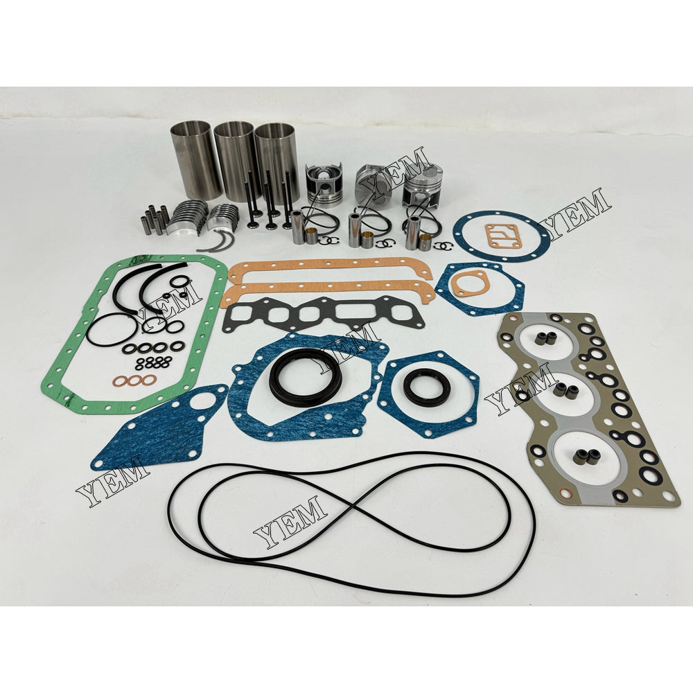 YEM Parts 3X Engine Overhaul Rebuild Kit With Gasket Bearing Valve Set For Isuzu 3AE1