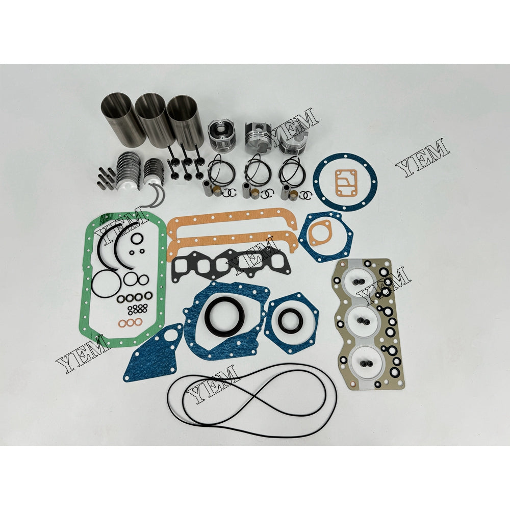 YEM Parts 3X Engine Overhaul Rebuild Kit With Gasket Bearing Valve Set For Isuzu 3AE1 For Isuzu