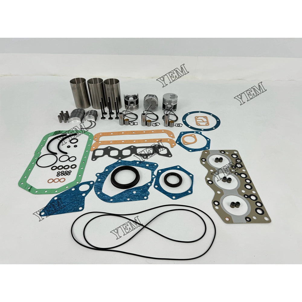 YEM Parts 3X Engine Overhaul Rebuild Kit With Gasket Bearing Valve Set For Isuzu 3AE1 For Isuzu