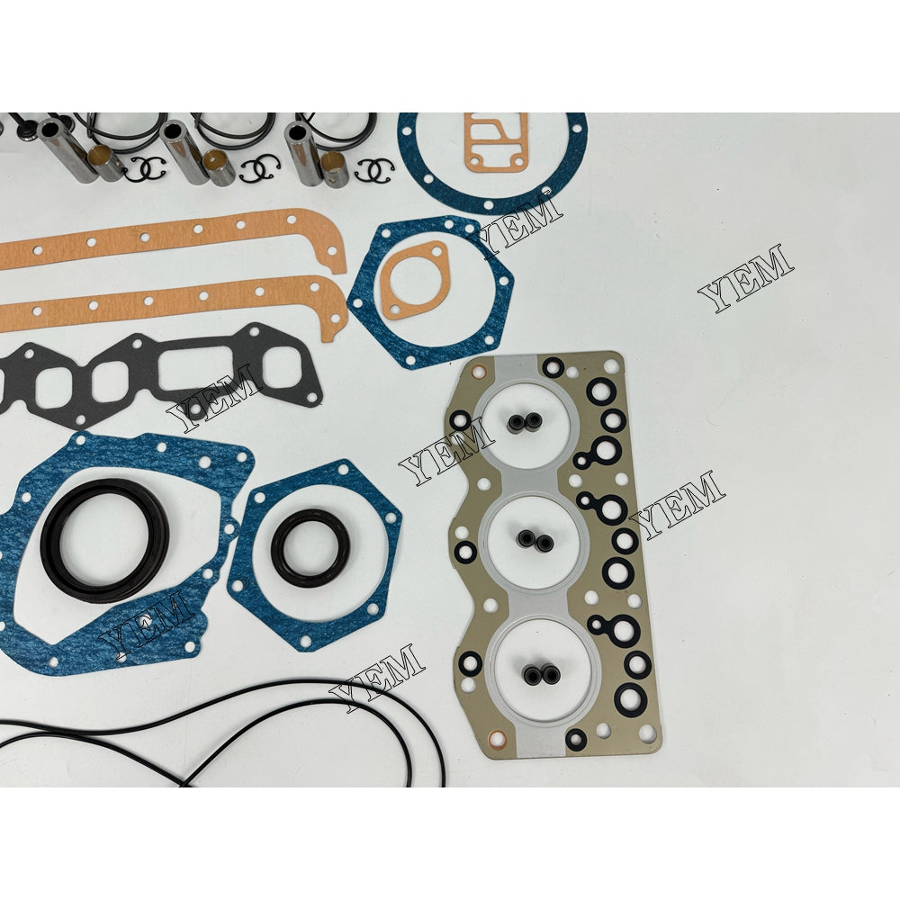 YEM Parts 3X Engine Overhaul Rebuild Kit With Gasket Bearing Valve Set For Isuzu 3AE1 For Isuzu