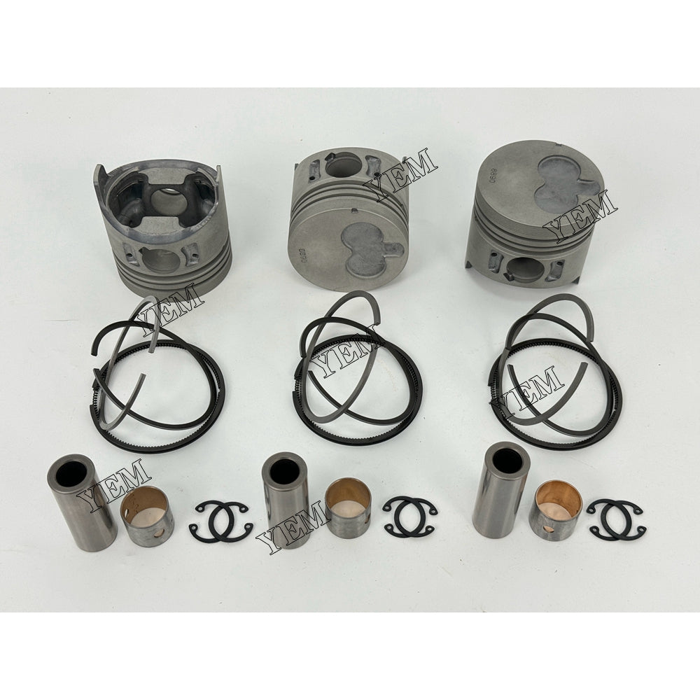 YEM Parts 3X 8-97176889-0 Piston With Rings For Isuzu 3LA1 heavy truck Engine For Isuzu