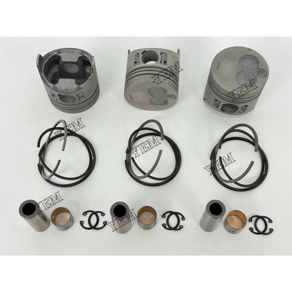YEM Parts 3X 8-97176889-0 Piston With Rings For Isuzu 3LA1 heavy truck Engine For Isuzu