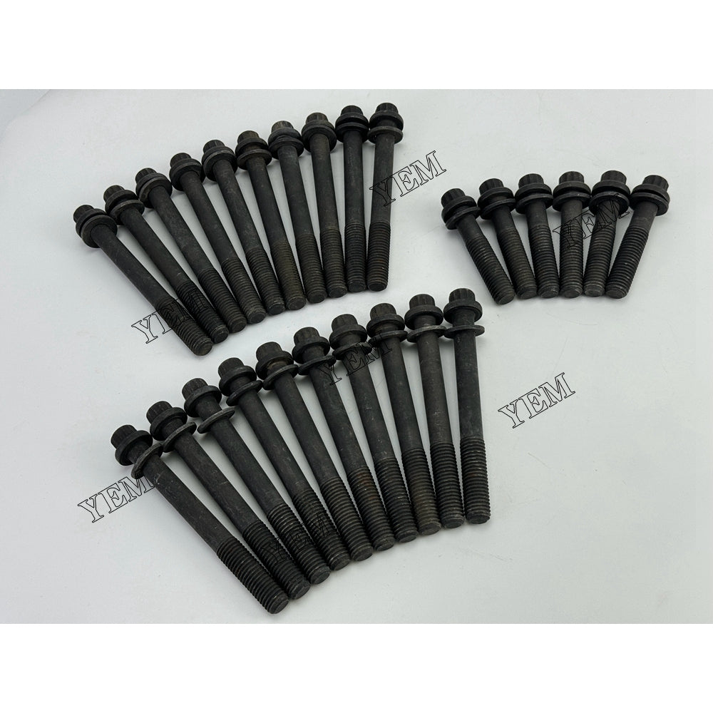 YEM Parts 26X 1-09070043-1 1-09070044-1 Cylinder Head Bolt For Isuzu 6SD1 truck Engine For Isuzu