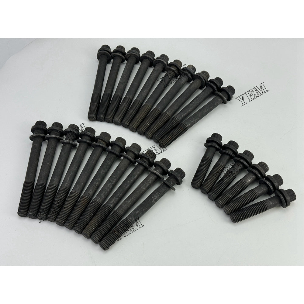 YEM Parts 26X 1-09070043-1 1-09070044-1 Cylinder Head Bolt For Isuzu 6SD1 truck Engine For Isuzu