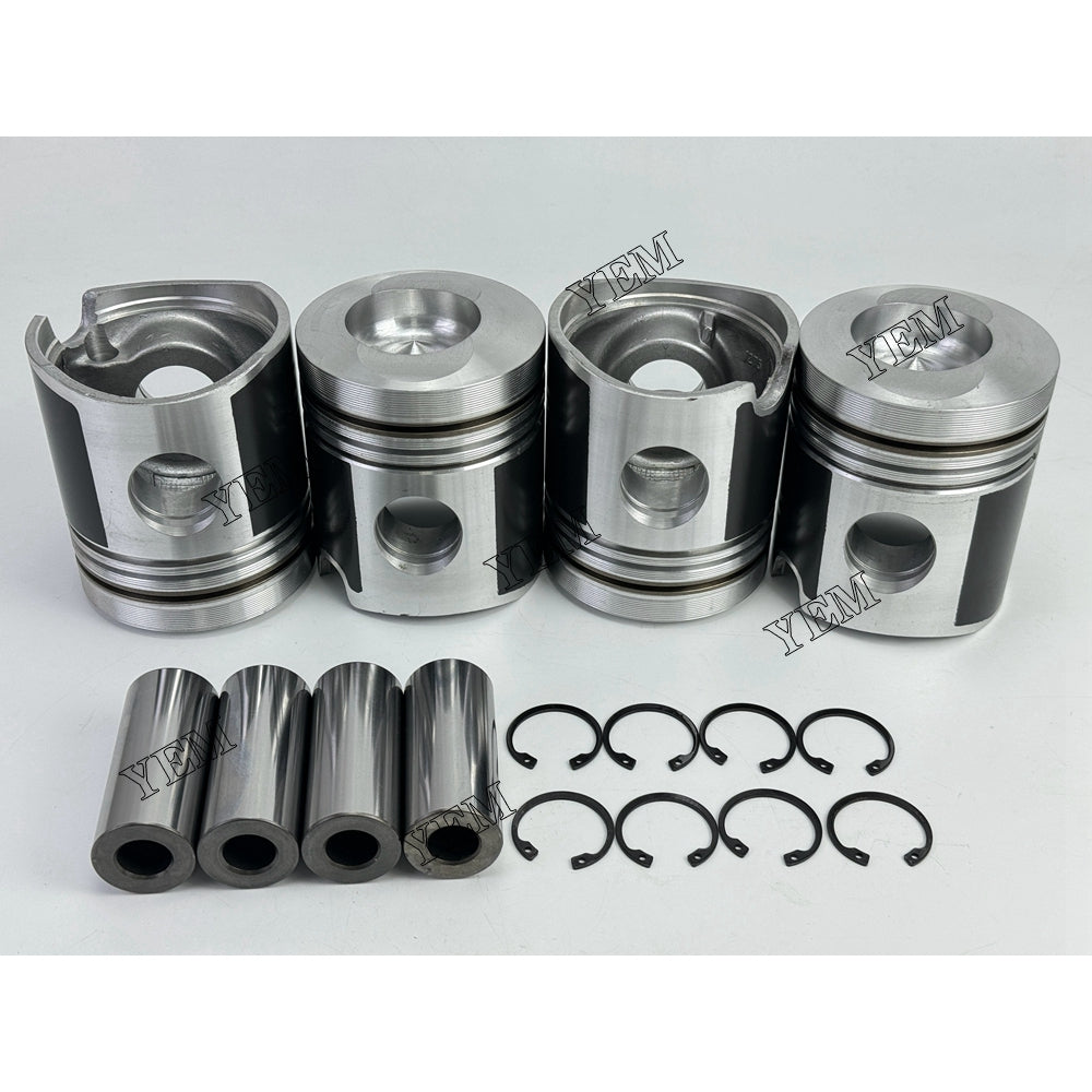 YEM Parts 4X 4151131 Piston std size 102mm For Deutz BF4L913 TML Unidachs 300 S excavator