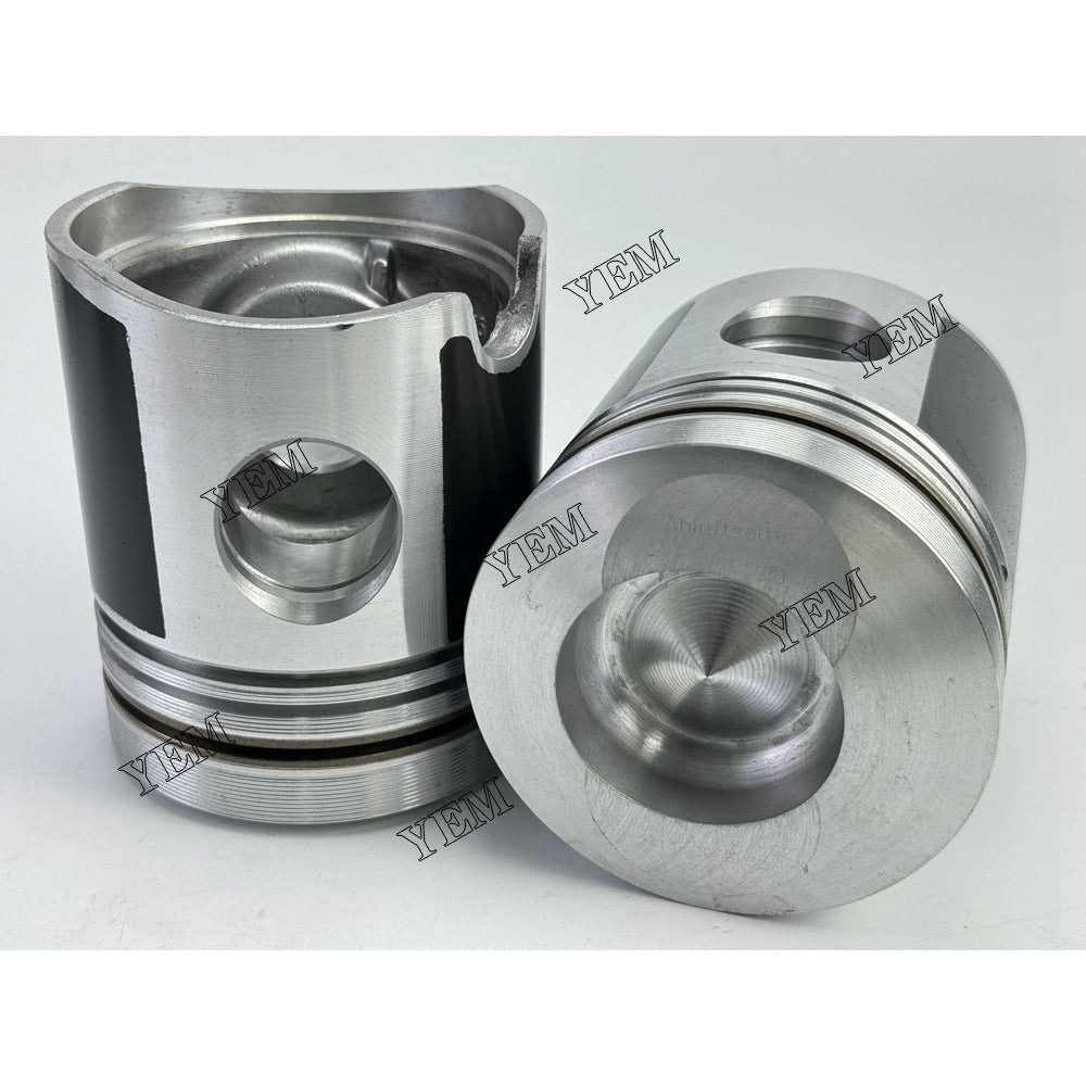 YEM Parts 4X 4151131 Piston std size 102mm For Deutz BF4L913 TML Unidachs 300 S excavator For Deutz