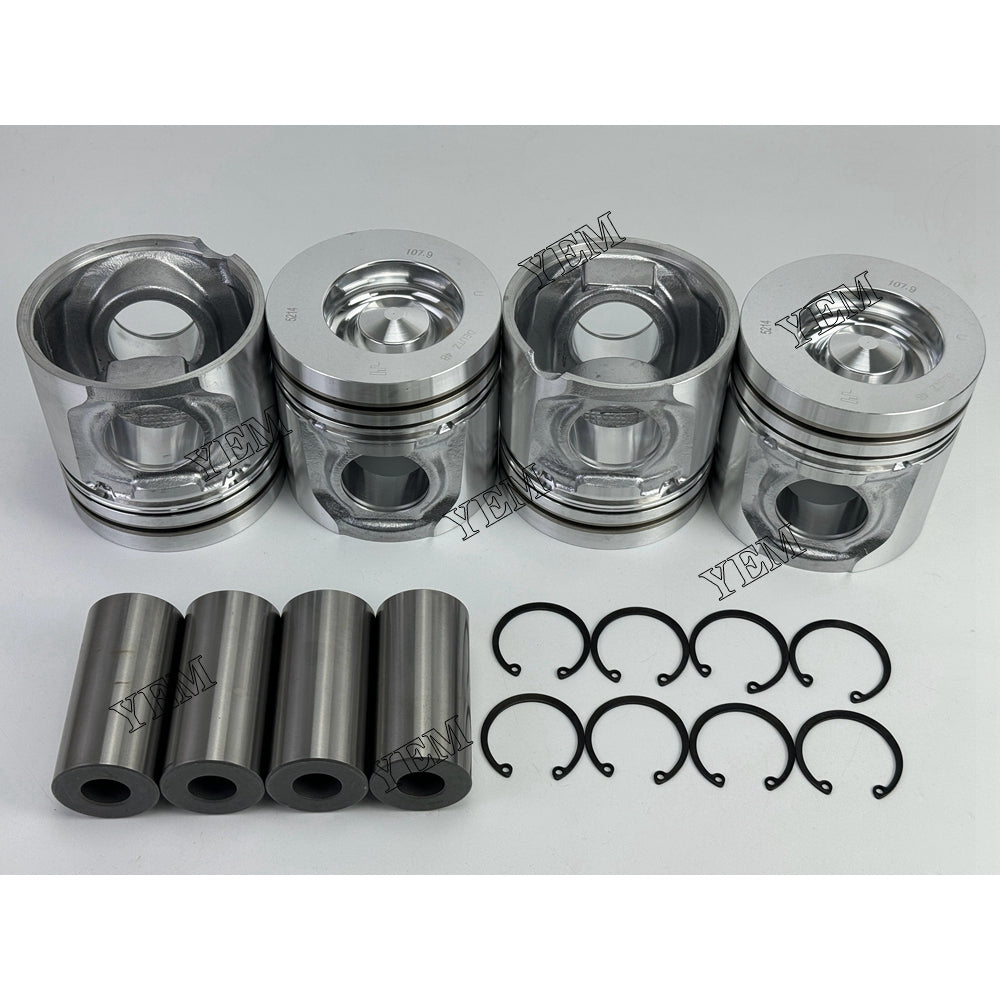 YEM Parts 4X 04501353 04295313 04501346 Piston std size 108mm For Deutz BF4M1013