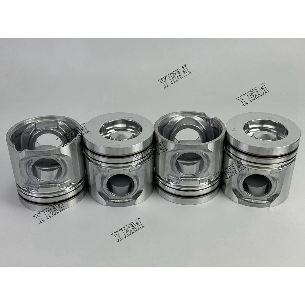 YEM Parts 4X 04501353 04295313 04501346 Piston std size 108mm For Deutz BF4M1013 For Deutz