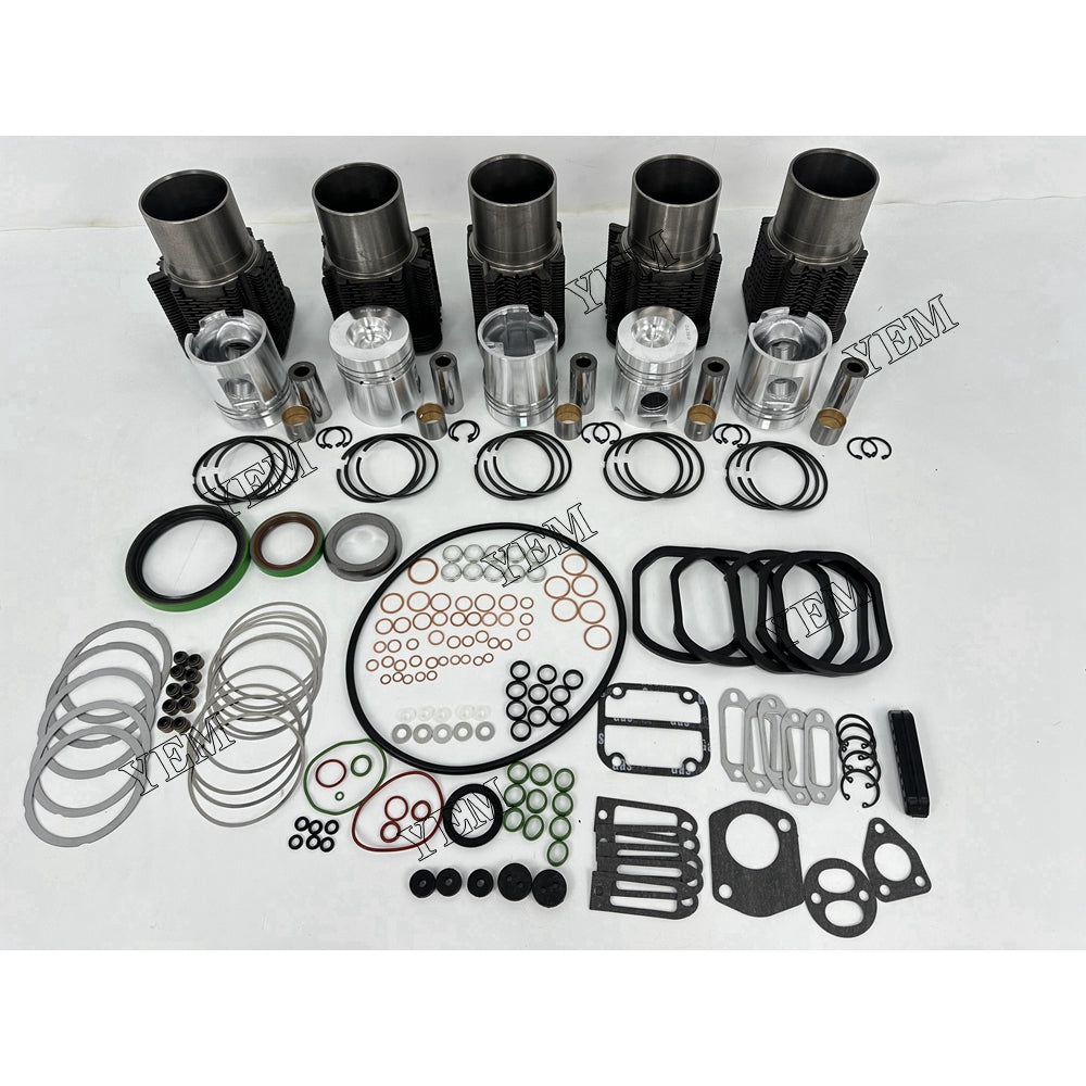 YEM Parts 5X Overhaul Kit With Gasket Set For Deutz F5L912 Fuchs 713 MU excavator Engine For Deutz
