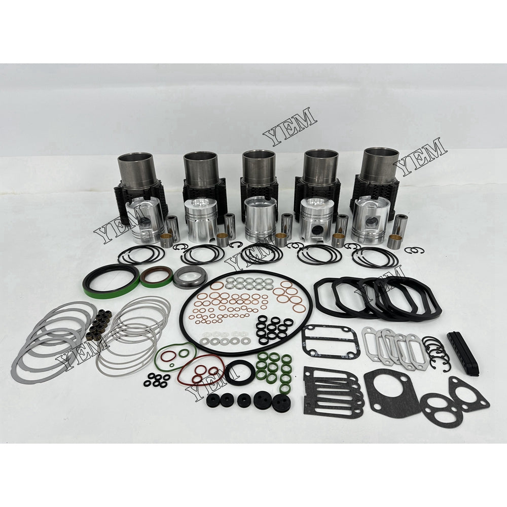YEM Parts 5X Overhaul Kit With Gasket Set For Deutz F5L912 Fuchs 713 MU excavator Engine For Deutz