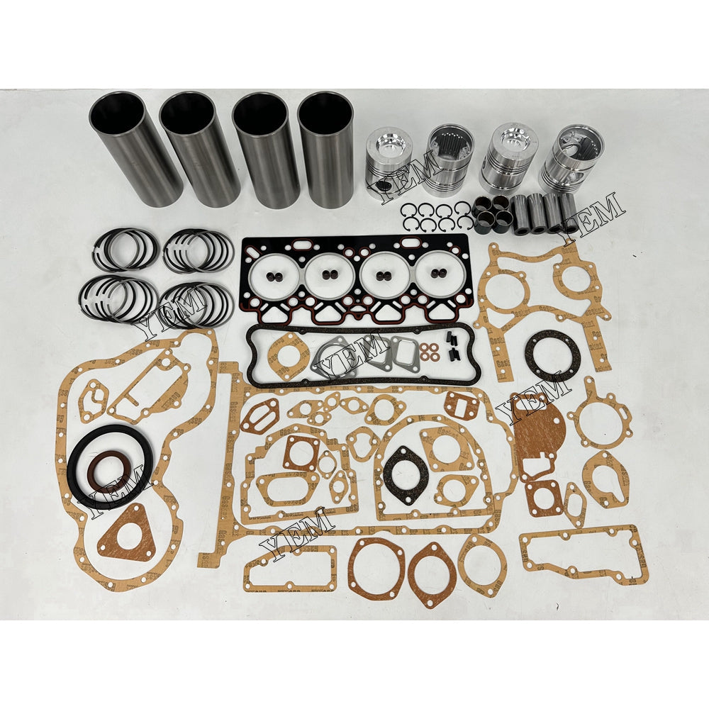 YEM Parts 4X Overhaul Kit With Gasket Set For Perkins 4.236 generator set Engine For Perkins
