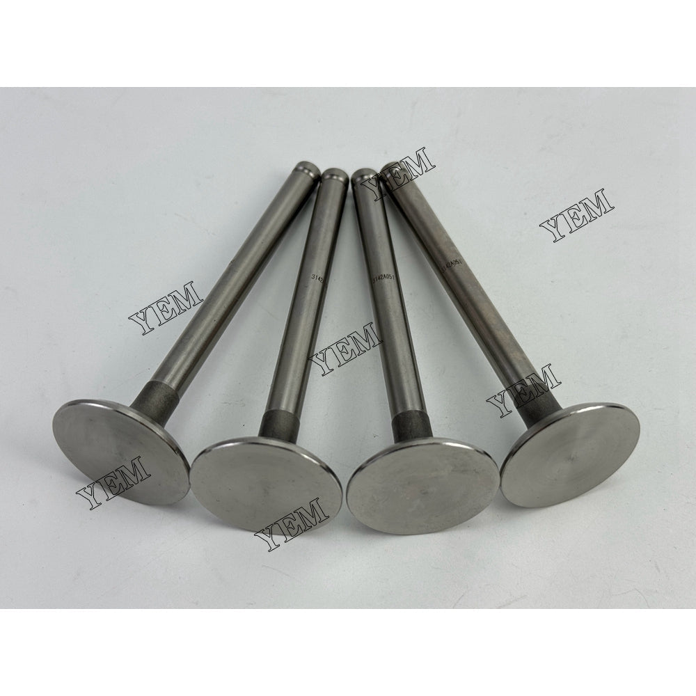 YEM Parts 4X 3142A051 Exhaust Valve For Perkins 4.236 generator set Engine For Perkins