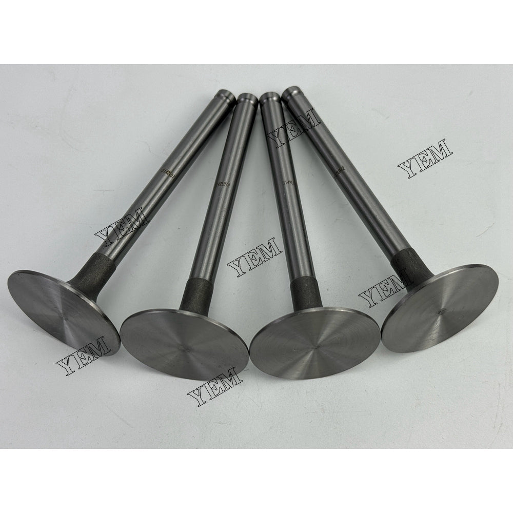 YEM Parts 4X 3142L072 Intake Valve For Perkins 4.236 generator set Engine For Perkins