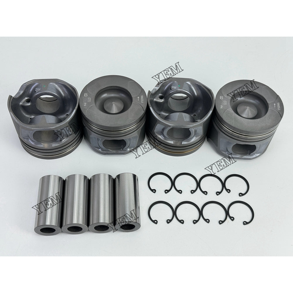 YEM Parts 4X Piston std size 96mm For Toyota 1KD 40-8 FD 45 N Blade diesel forklift Engine For Toyota