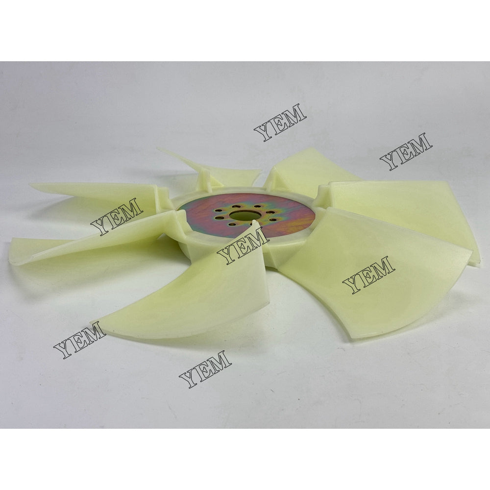 YEM Parts Fan Blade 8 holes7 Blade For Yanmar 4TNE98 Neuson 8002 excavator Engine