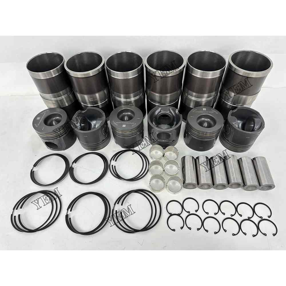 YEM Parts 6X 5343091 Cylinder Liner Kit For Cummins 6LTAA9.3 Engine For Cummins
