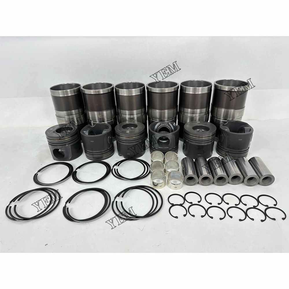YEM Parts 6X 5343091 Cylinder Liner Kit For Cummins 6LTAA9.3 Engine For Cummins