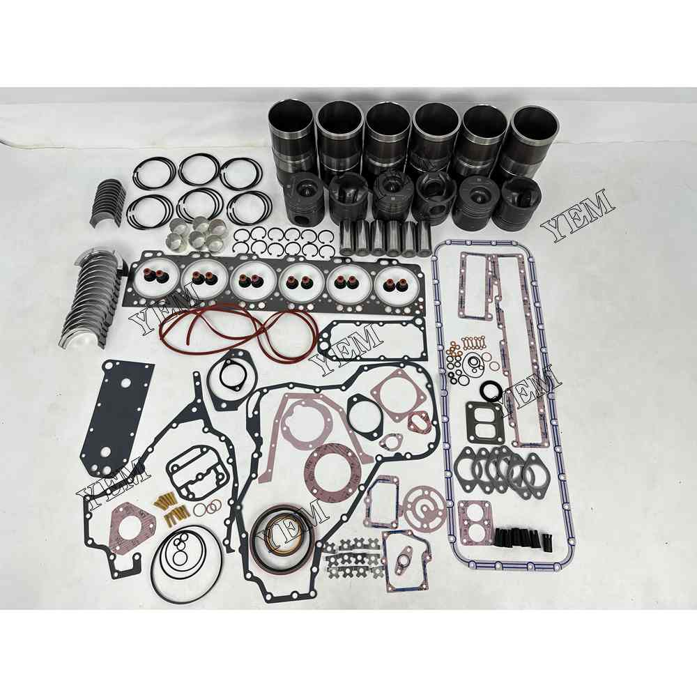 YEM Parts 6X 5343091 Overhaul Rebuild Kit With Gasket Set Bearing For Cummins 6LTAA9.3